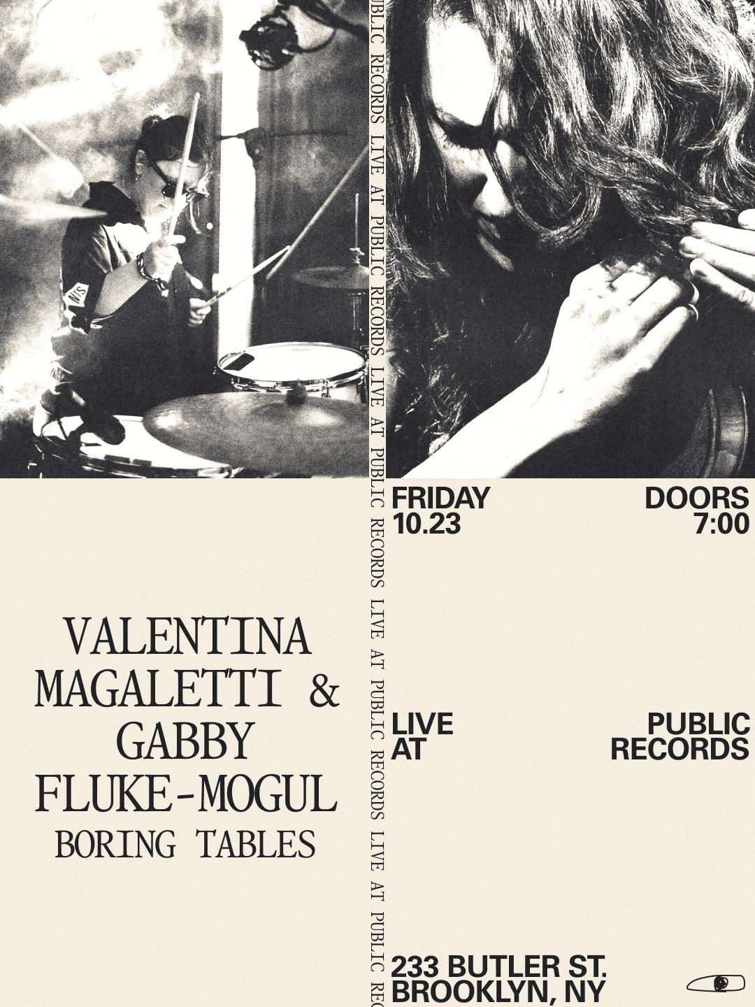 Valentina Magaletti & Gabby Fluke-Mogul, Boring Tables