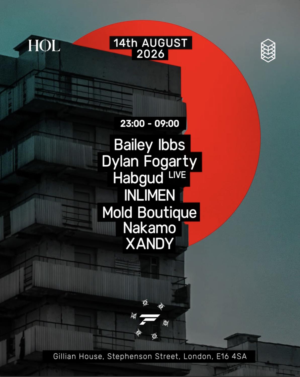 Structure X Høl: Bailey Ibbs B2B Dylan Fogarty, Inlimen, Habgud (Live), Nakamo + More