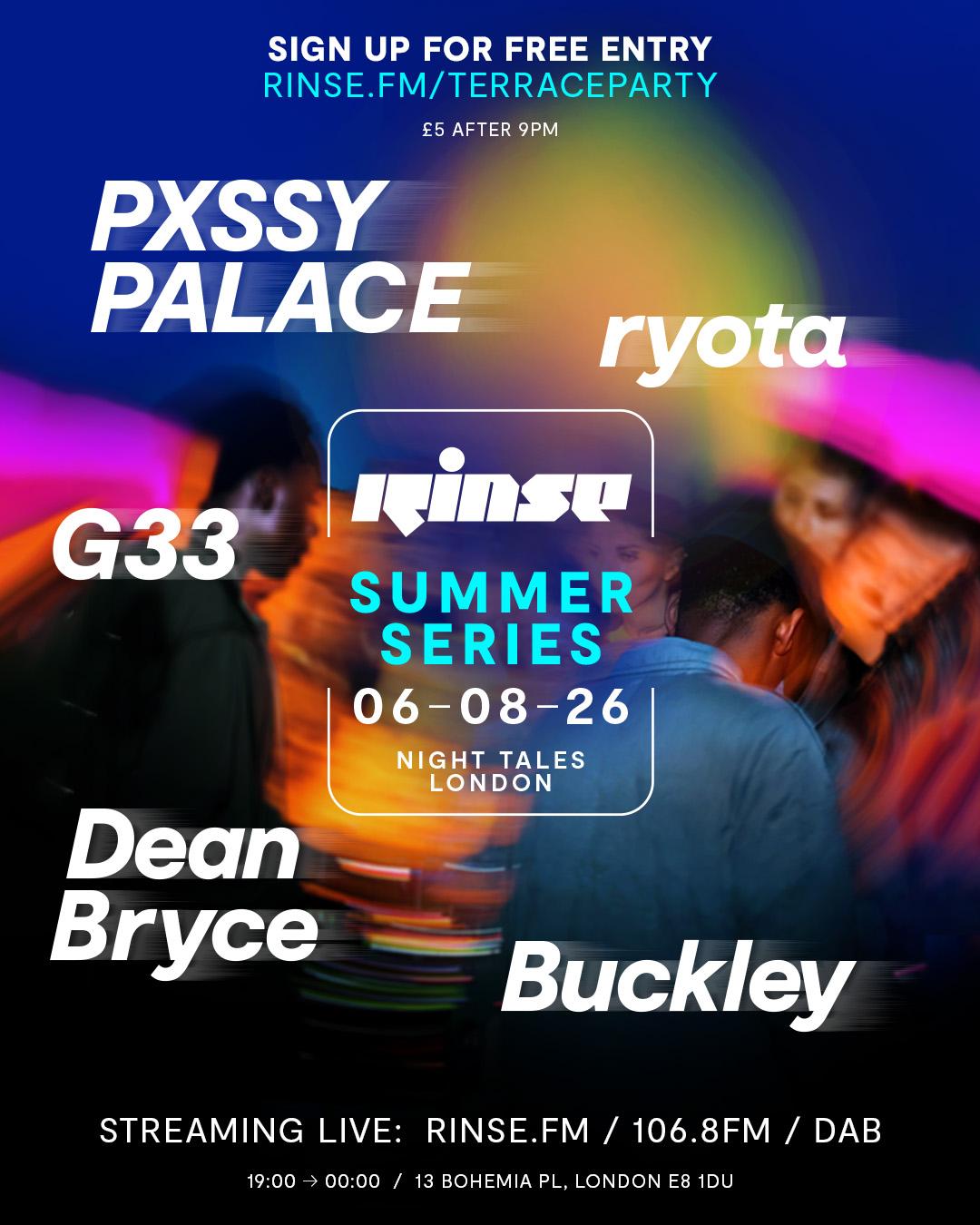 Rinse Summer Series Ft. G33, Ryota, Pxssy Palace + More