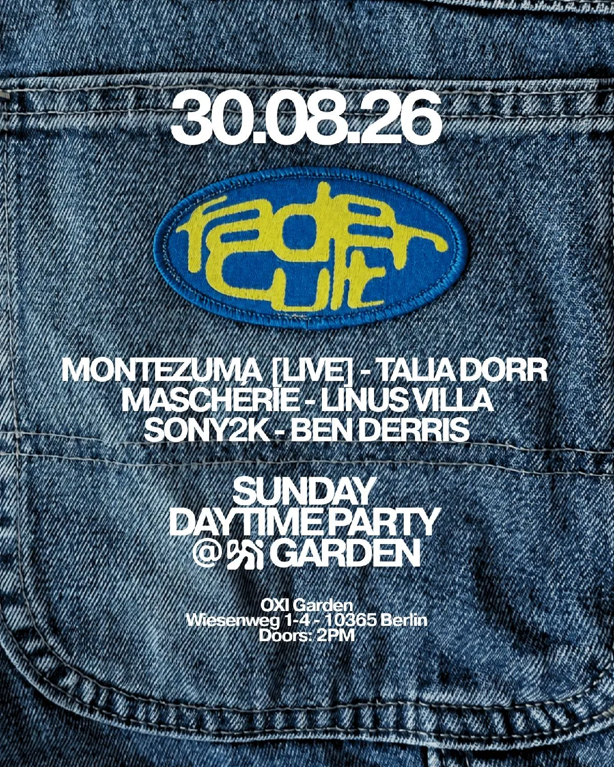 Day: Fadercult @ Oxi Garden With Montezuma [Live]  