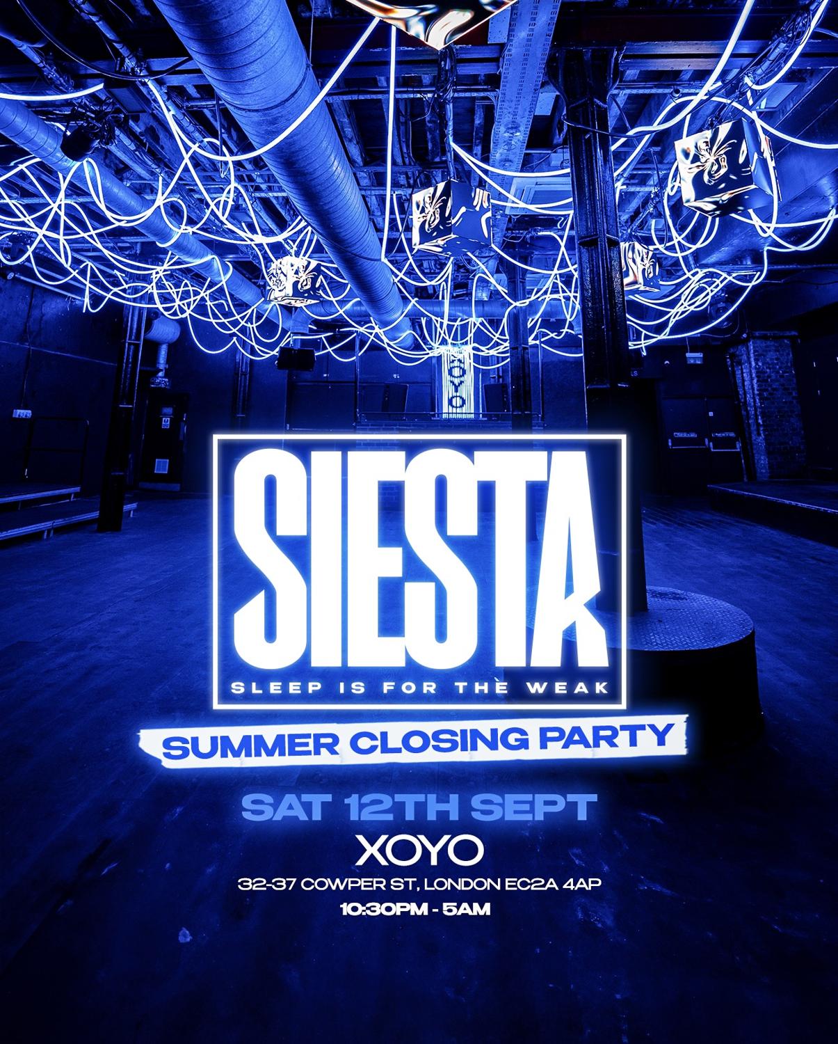 Siesta - Summer Closing Party