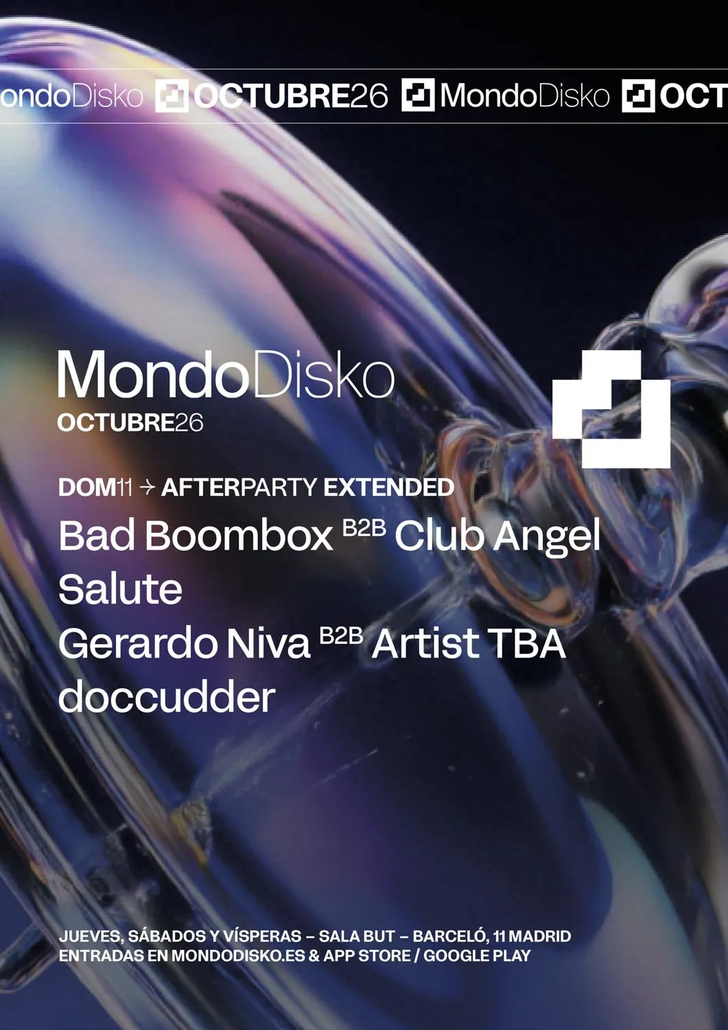 AFTERPARTY EXTENDED: Bad Boombox B2B Club Angel / salute / Gerardo Niva B2B TBA / doccudder