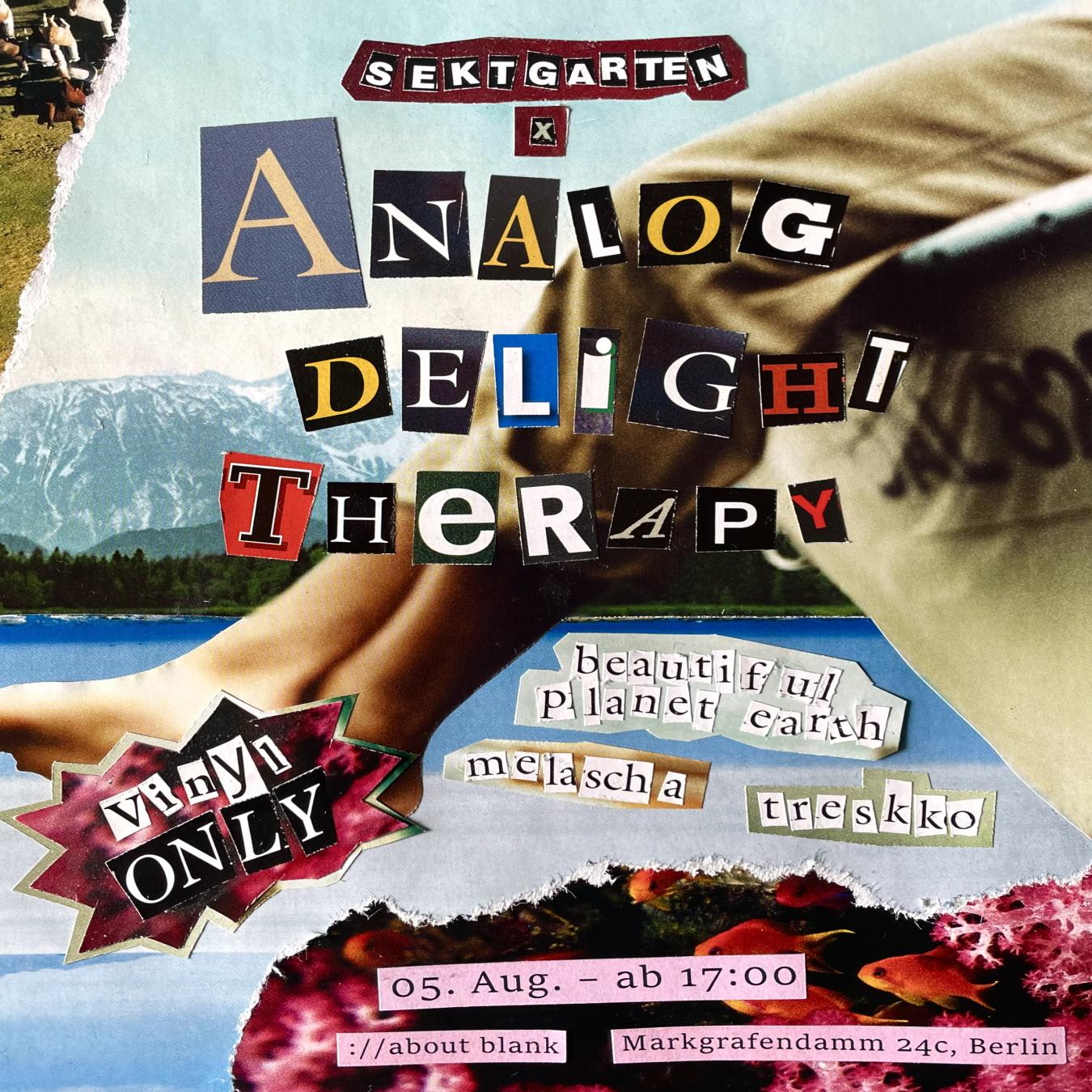 ://Sektgarten X Analog Delight Therapy [Free Entry & Open Air]