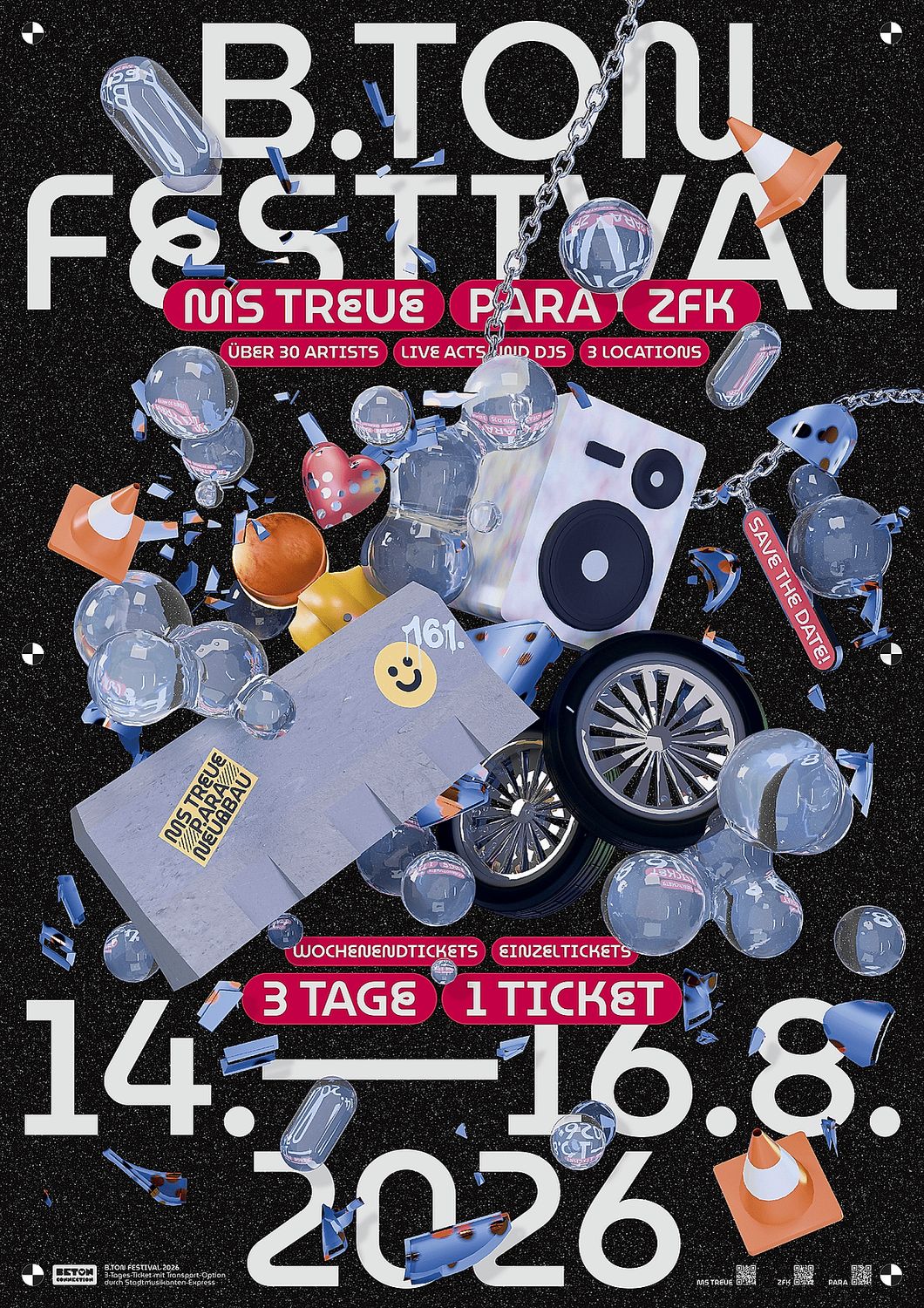 B.Ton Festival - Samstag - MS Treue × p.ara × NEU:BAU