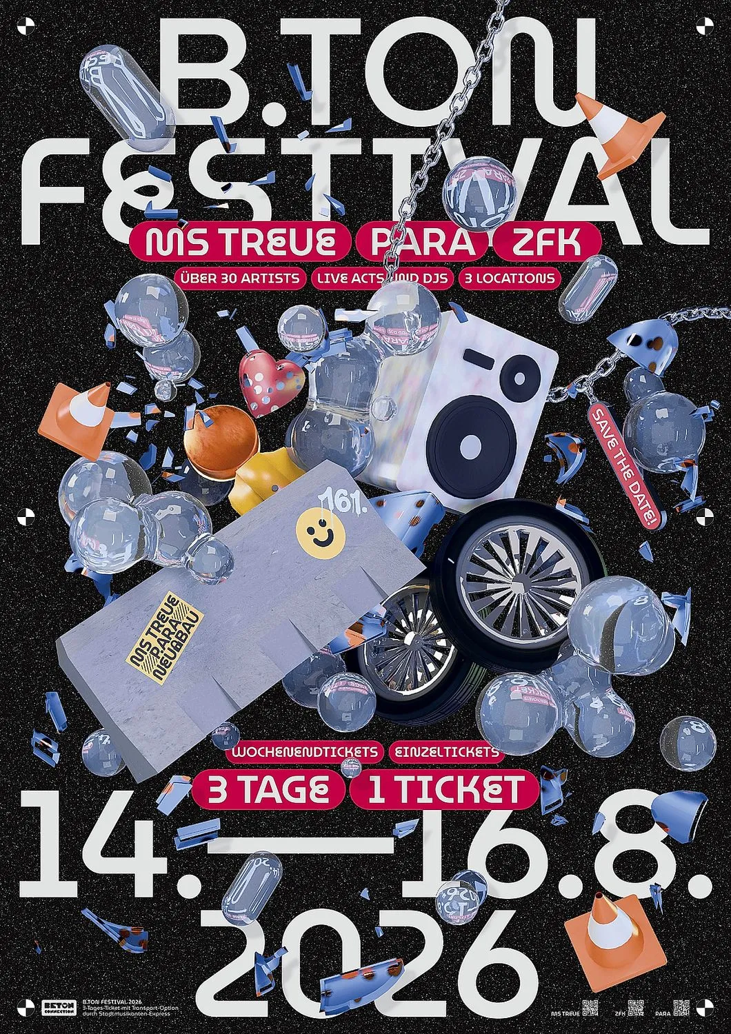 B.Ton Festival - Samstag - MS Treue × p.ara × NEU:BAU