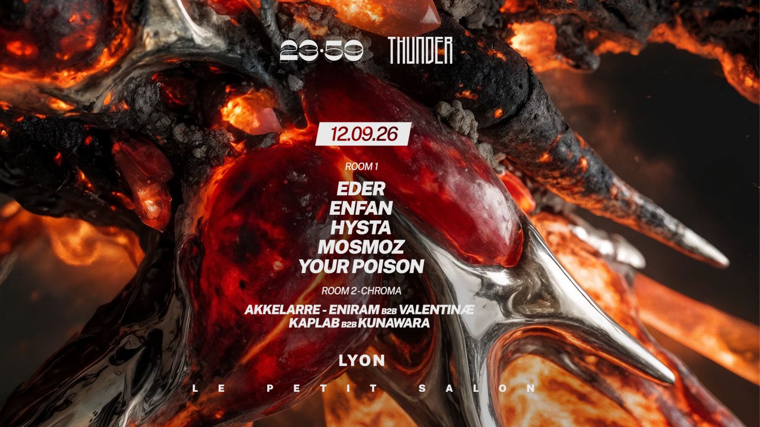 23:59 x THUNDER - HYSTA, ENFAN, MOSMOZ, Your Poison, EDER - R2: CHROMA