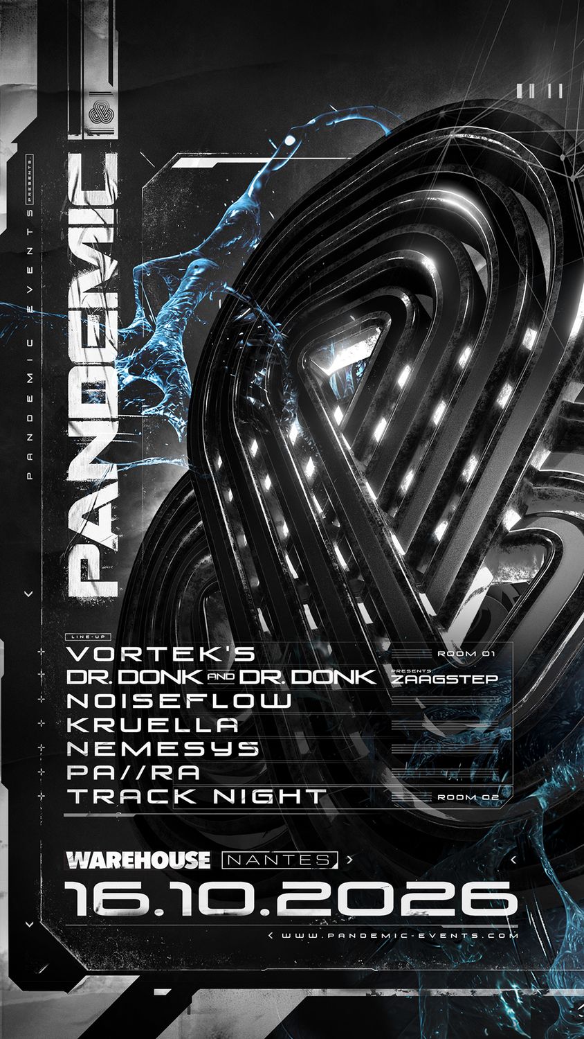 PANDEMIC W/ Vortek's - Dr Donk - Noiseflow - Kruella - Pa//ra - Nemesys