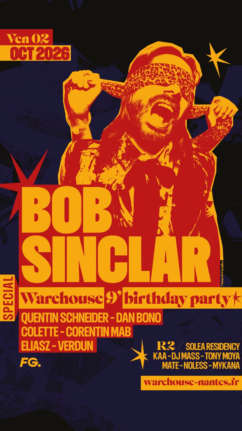 Warehouse 9 ans avec Bob Sinclar