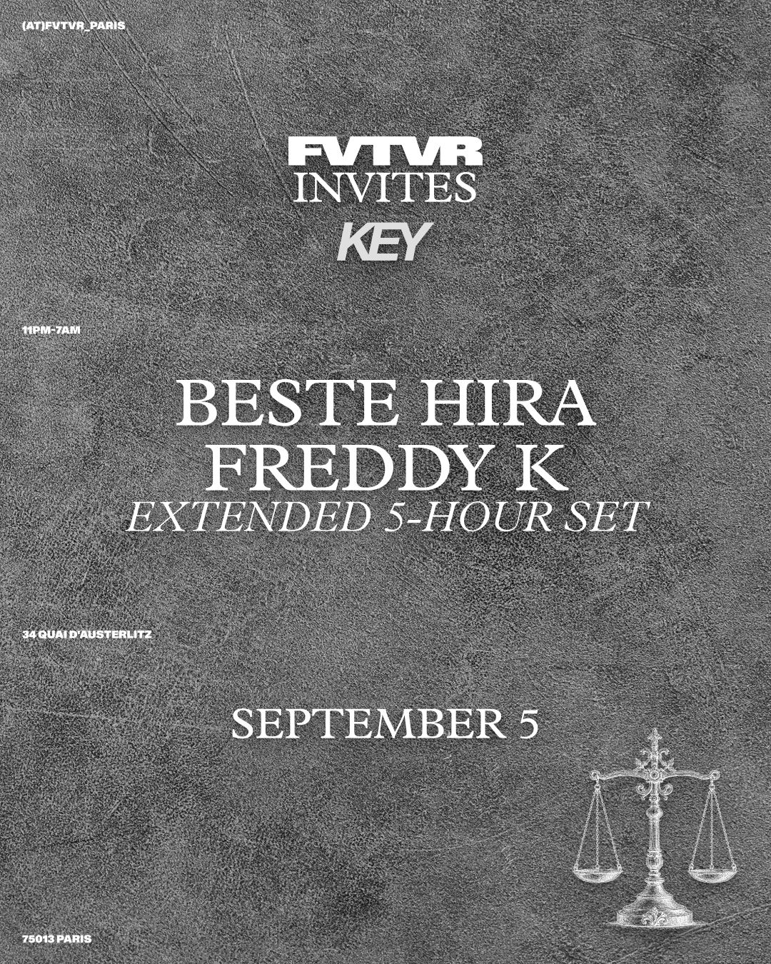 Fvtvr INVITES KEY VINYL: Freddy K EXTENDED SET, Beste Hira