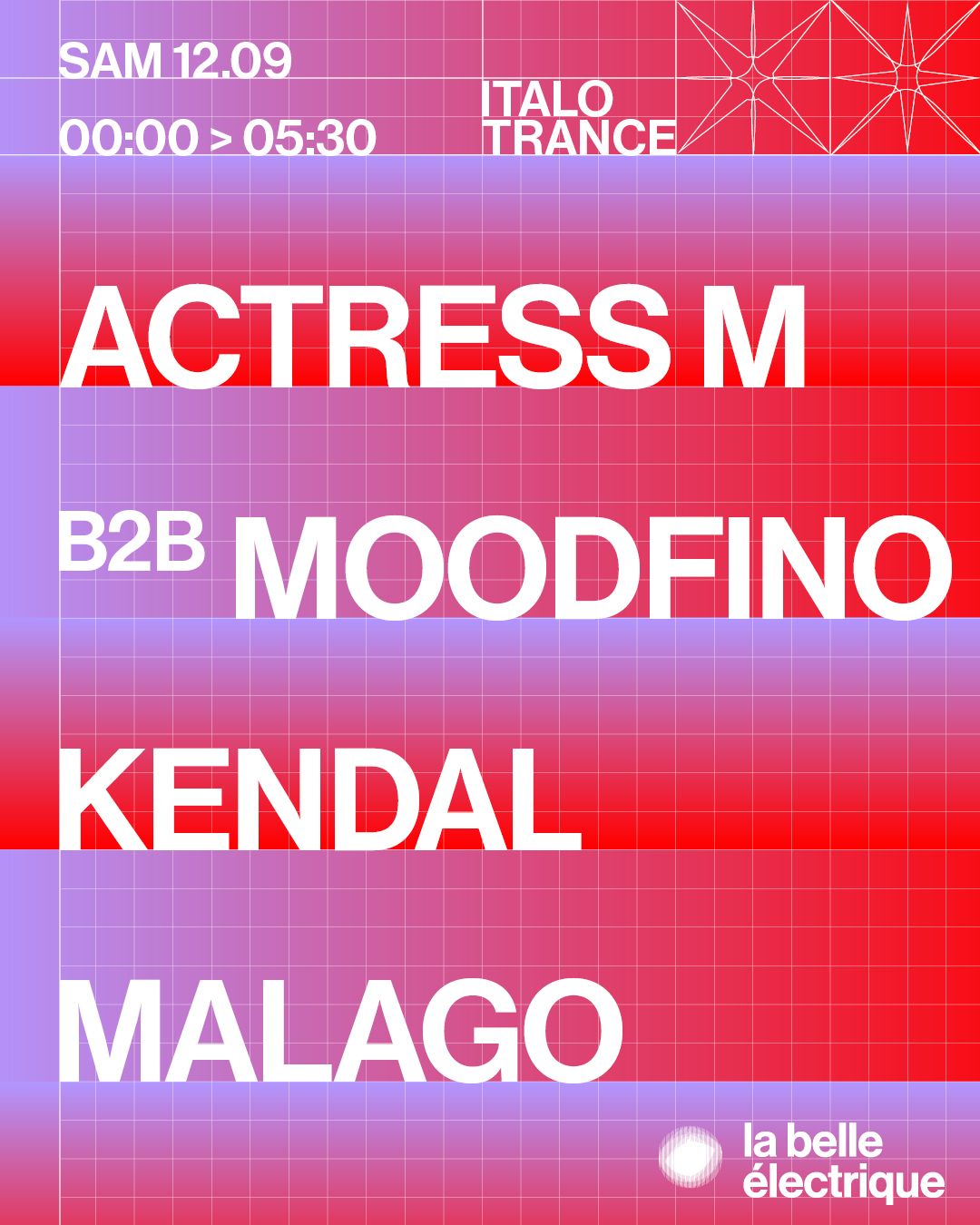 ACTRESS M b2b MOODFINO + Kendal + MALAGO