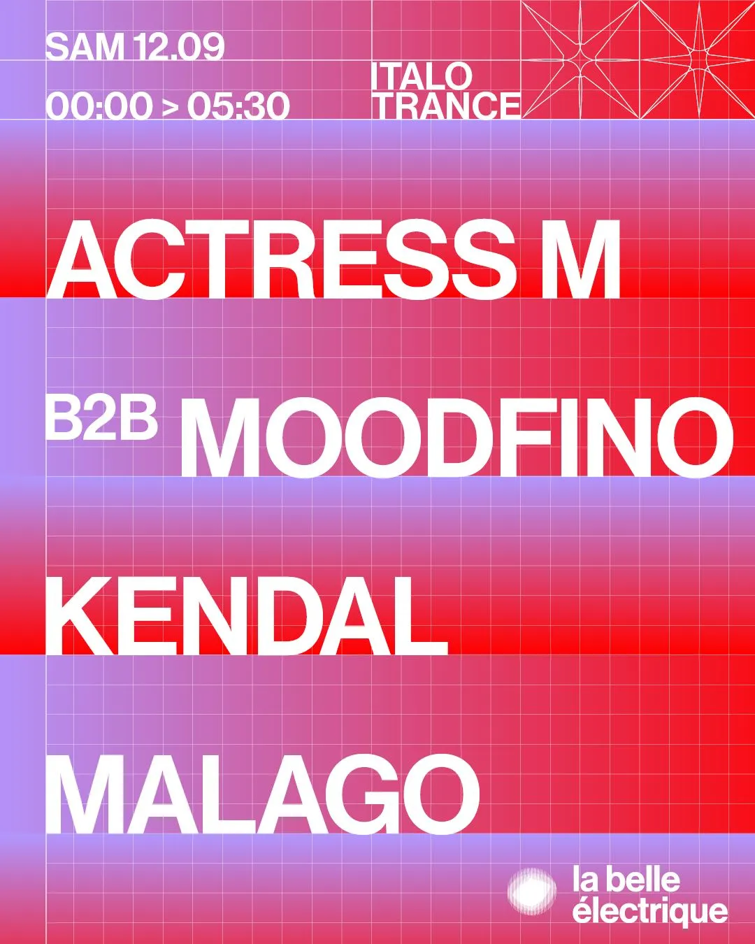 ACTRESS M b2b MOODFINO + Kendal + MALAGO