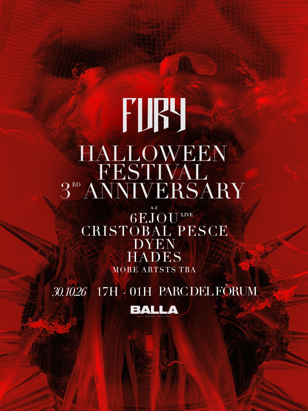 Fury 3rd Anniversary [DAY 1] x Halloween [Balla Barcelona Festival]
