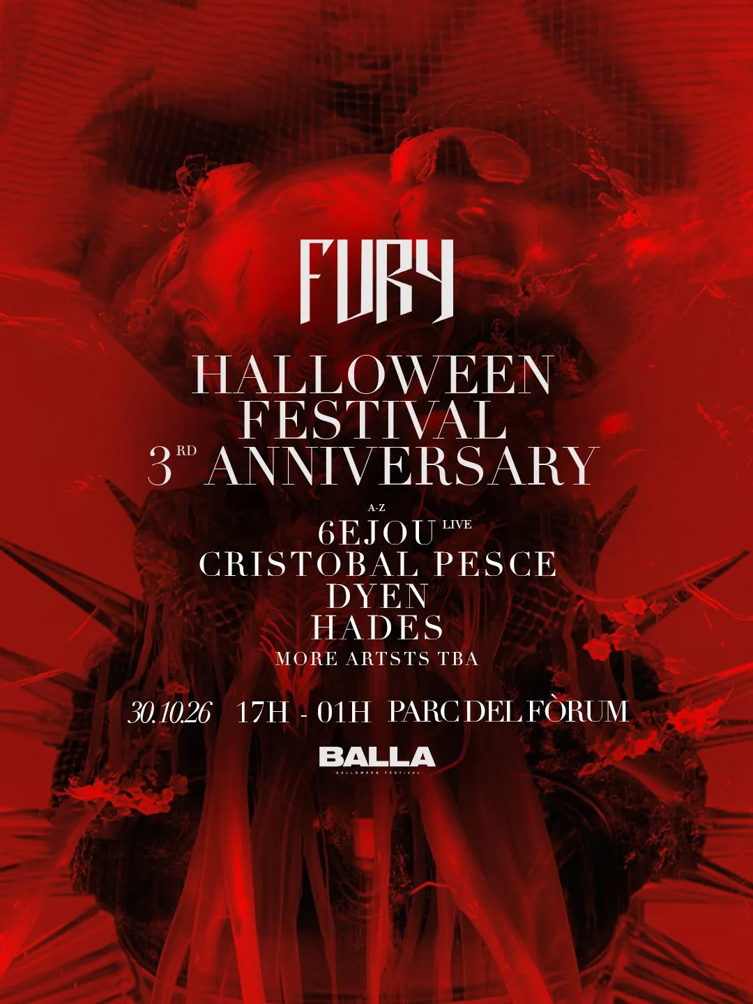 Fury 3rd Anniversary [DAY 1] x Halloween [Balla Barcelona Festival]