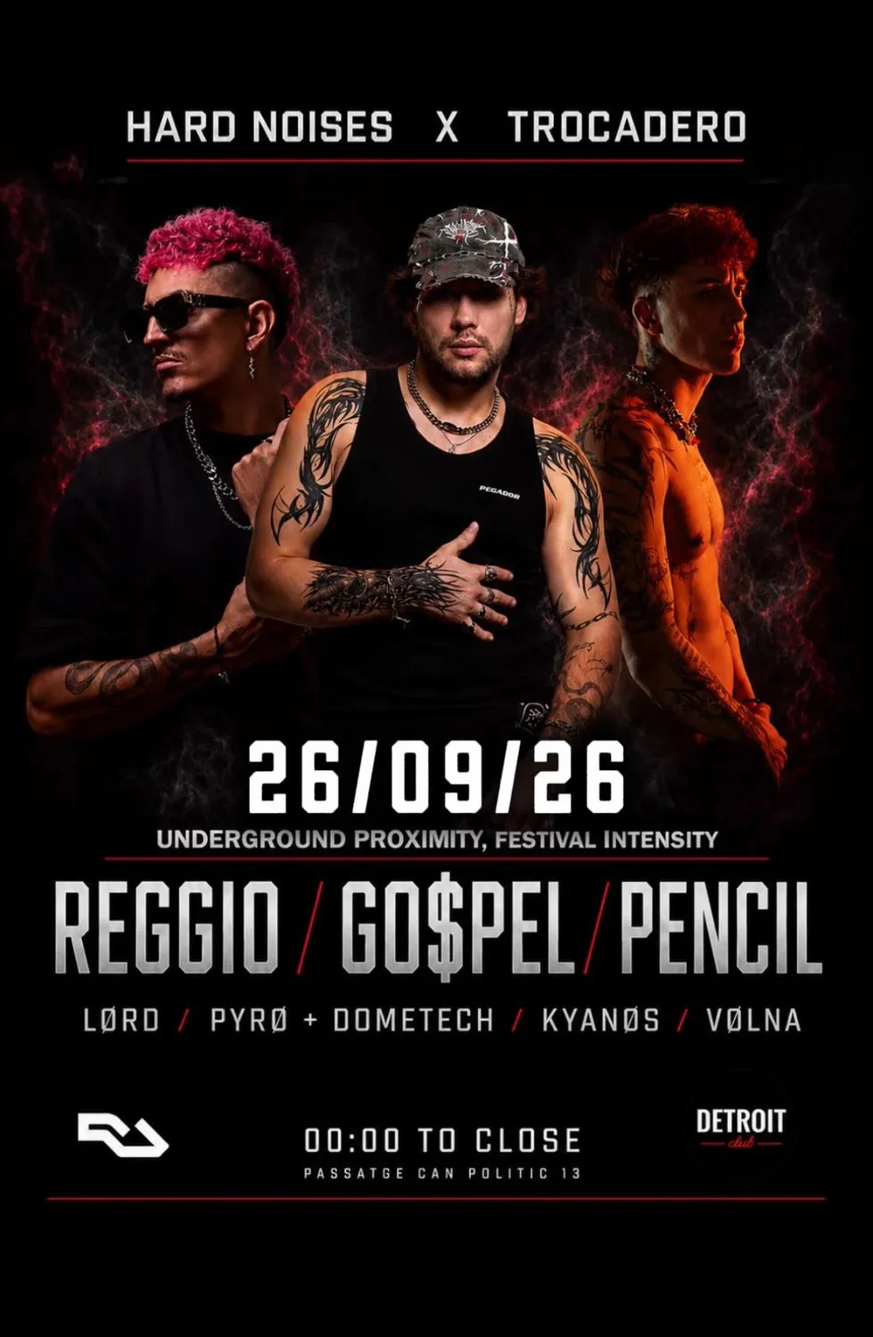 HardNoises x Trocadero.GO$PEL, PENCIL, REGGIO