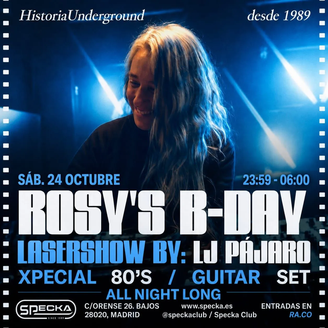 Rosy B-Day & LJ Pájaro 80's/Guitar all night long