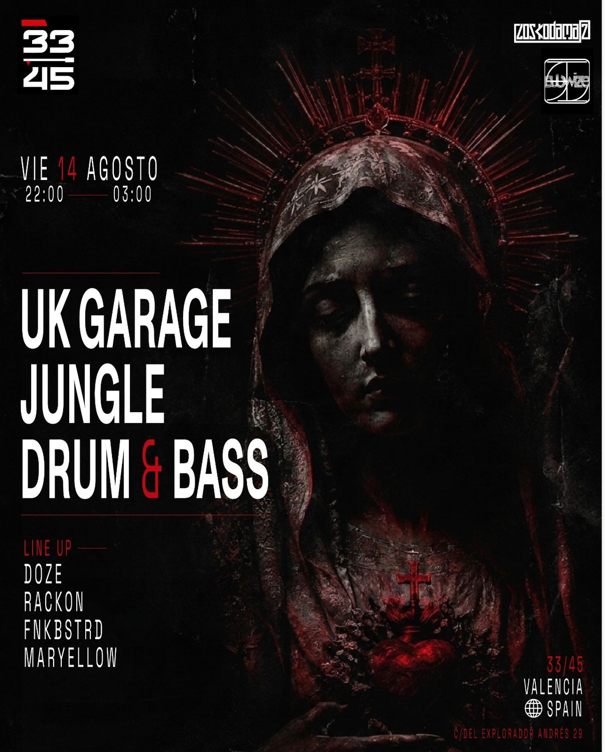 UK Garage, Jungle, Drum & Bass Night at 33/45