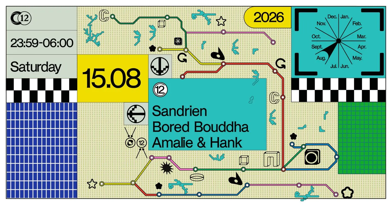 C12 Nite with Sandrien, BORED BOUDDHA, Amalie & Hank