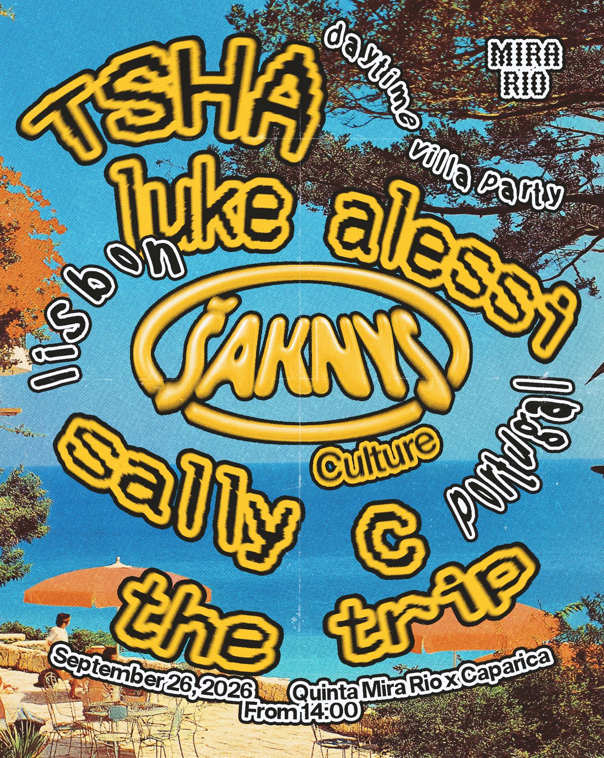Šaknys Culture Lisbon: TSHA, Luke Alessi, Sally C, The Trip