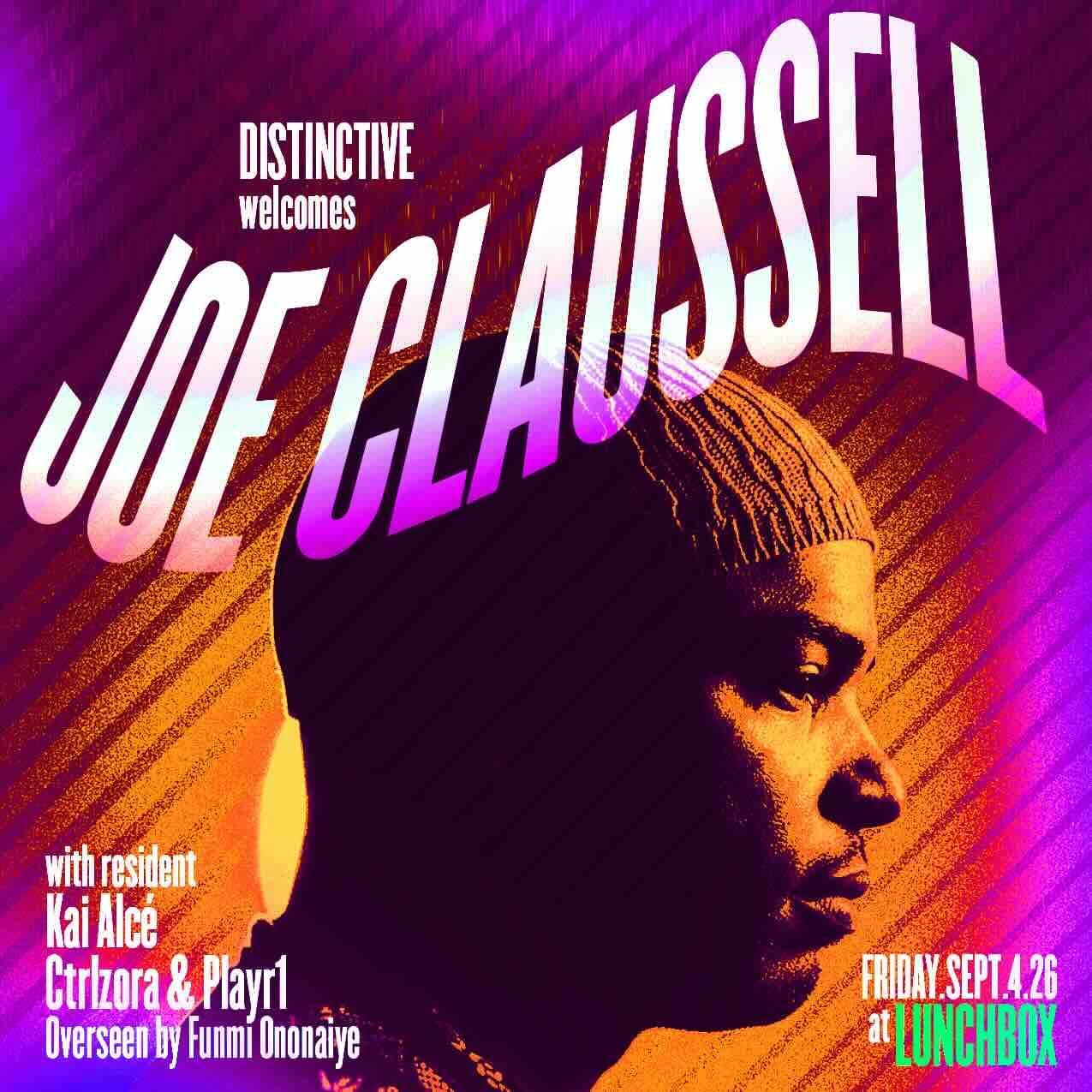 DISTINCTIVE welcomes Joe Claussell