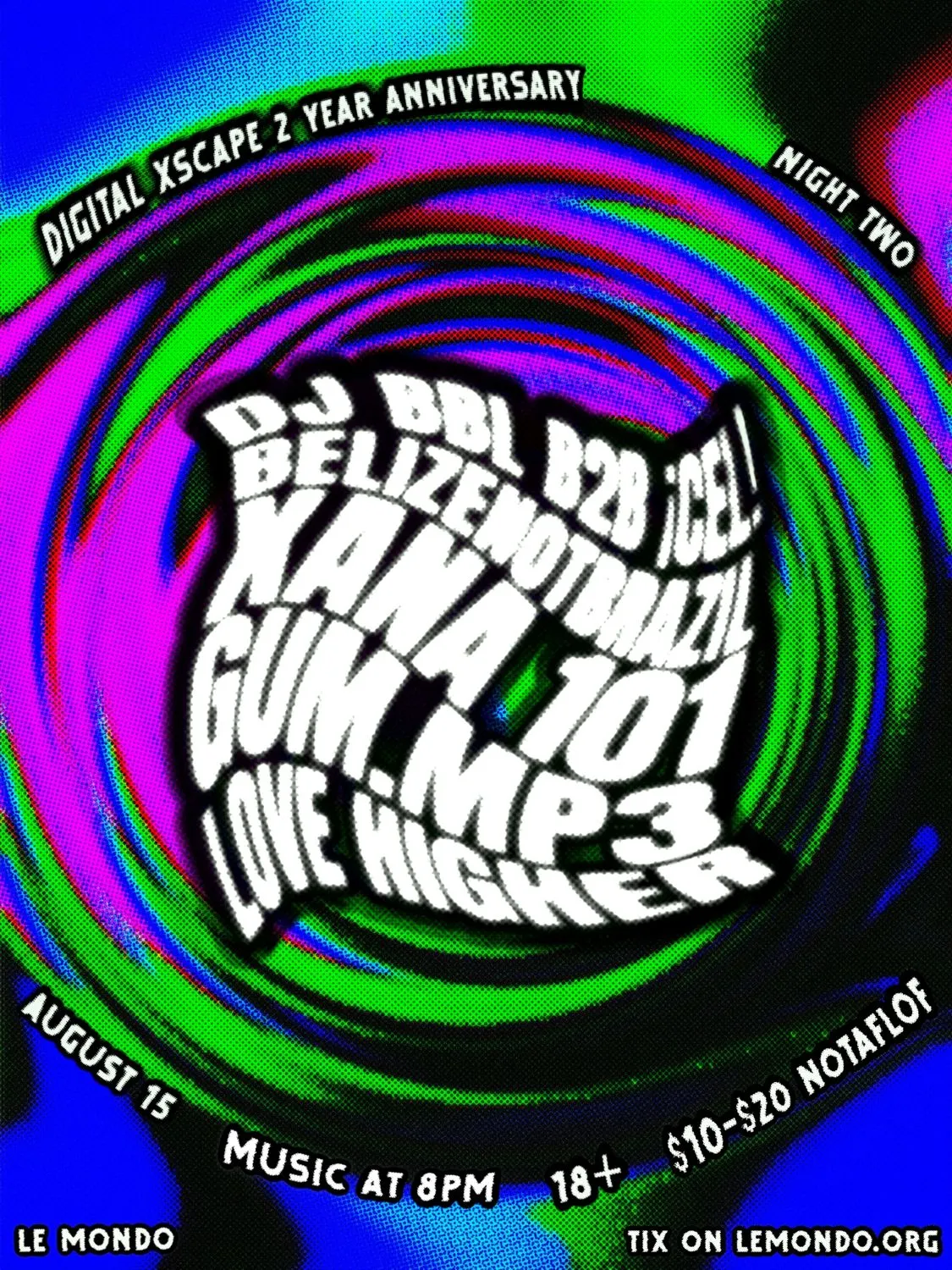 Digital Xscape 2-year Anniversary: NIGHT TWO