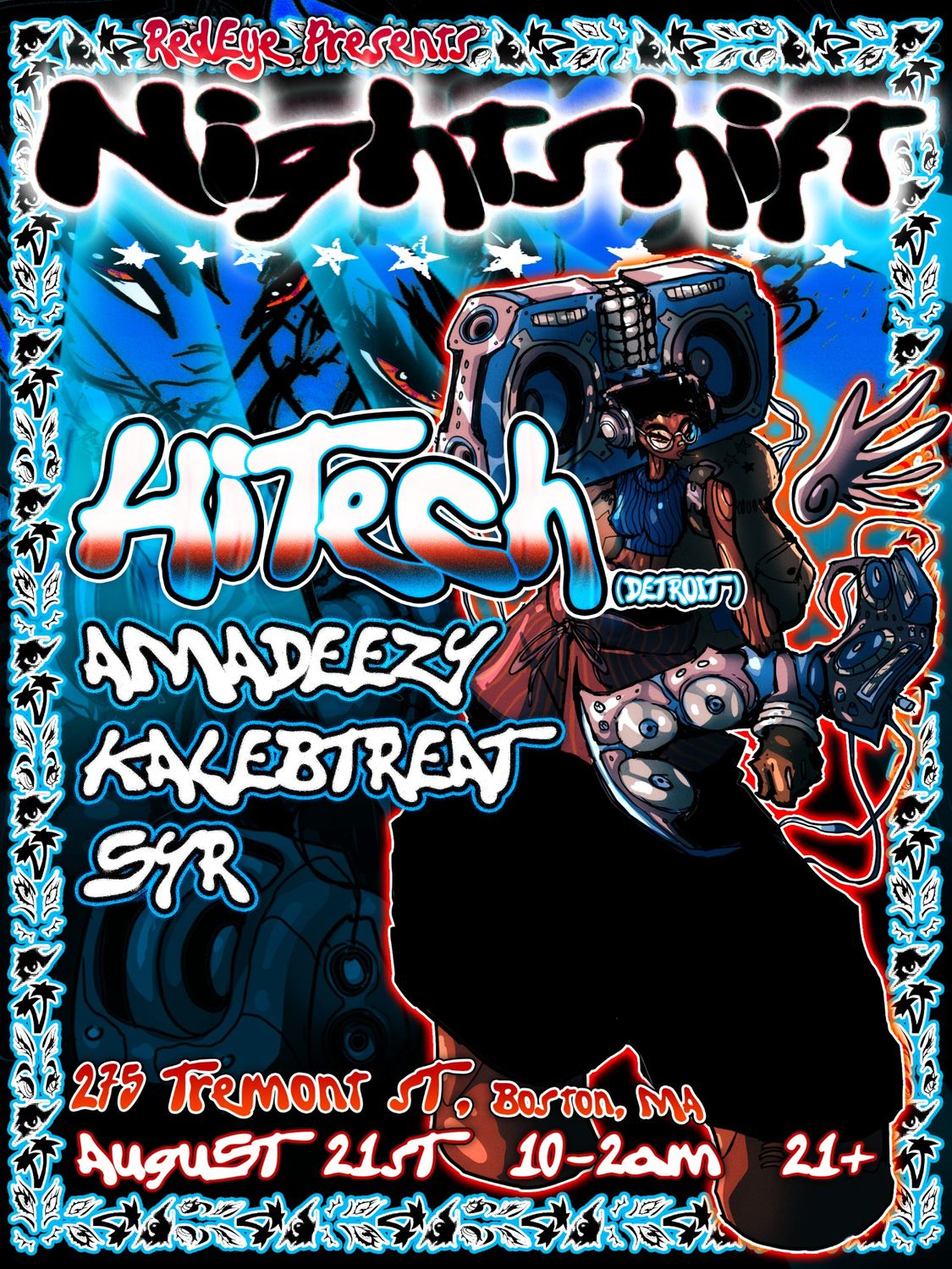 RedEye Boston presents: NIGHTSHIFT feat. HiTech