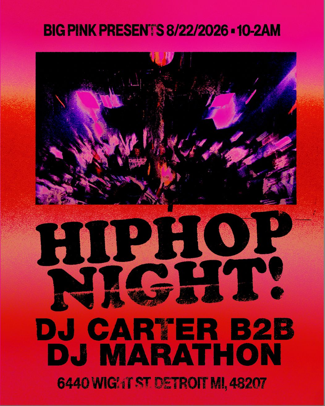 HIP HOP NIGHT: DJ CARTER B2B DJ MARATHON (CLUB BANGERS ALL NIGHT)