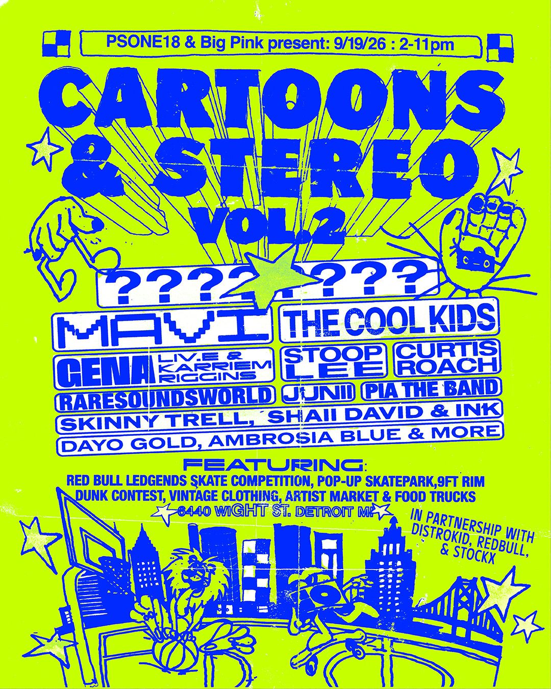 CARTOONS & STEREO VOL. 2: A SKATEBOARDING + MUSIC FESTIVAL