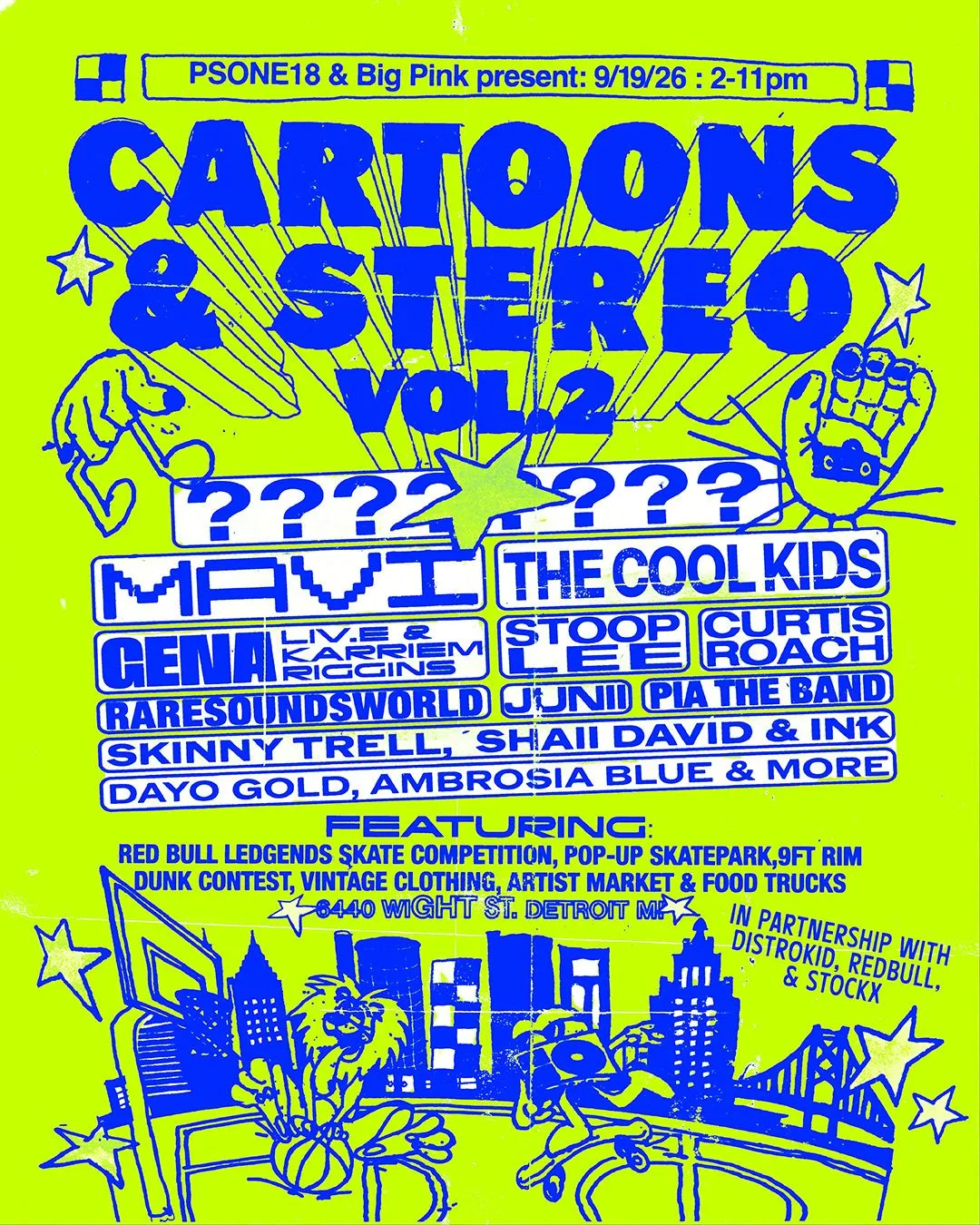 CARTOONS & STEREO VOL. 2: A SKATEBOARDING + MUSIC FESTIVAL
