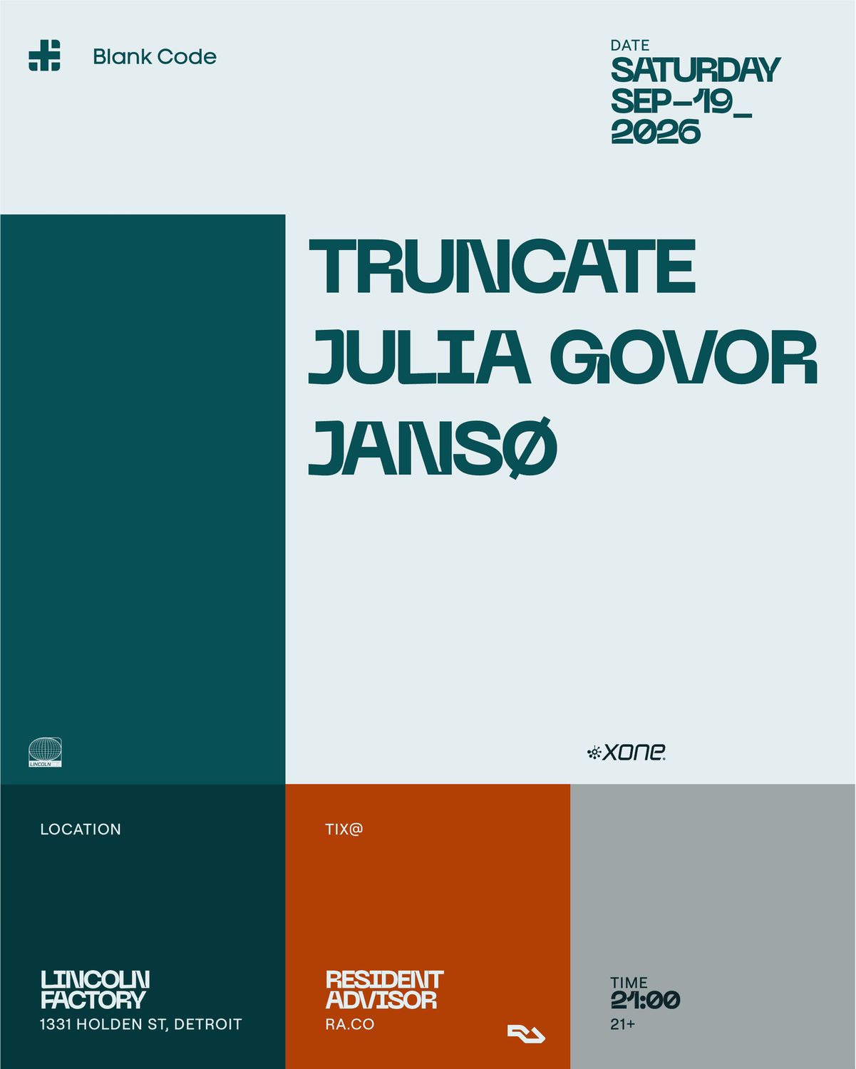 Truncate - Julia Govor - Lincoln Factory