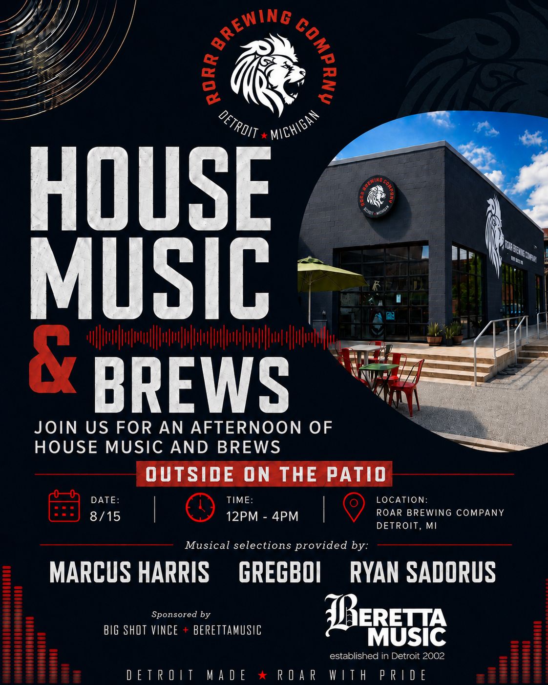 House Music & Brews - BerettaMusic & Big Shot Vince