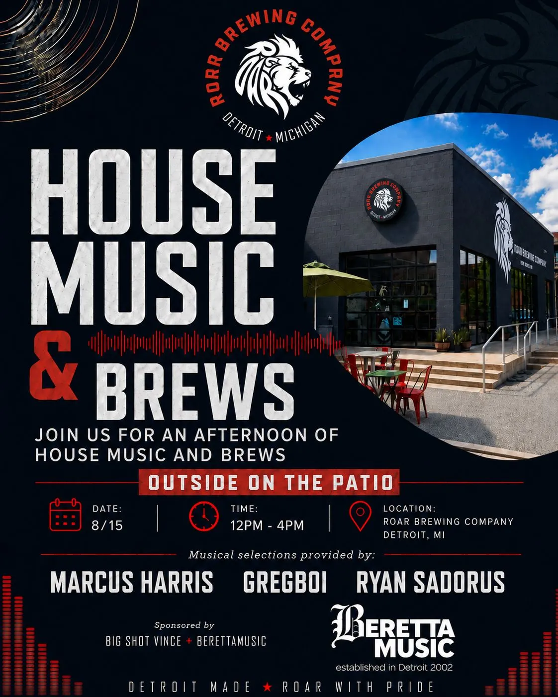 House Music & Brews - BerettaMusic & Big Shot Vince