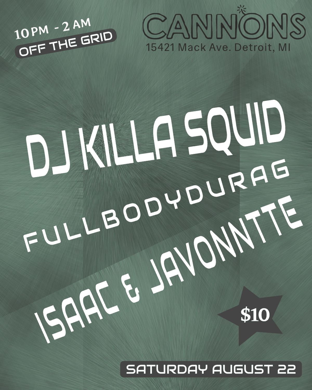 OFF THE GRID: DJ KILLA SQUID, Fullbodydurag, Isaac & Javonntte
