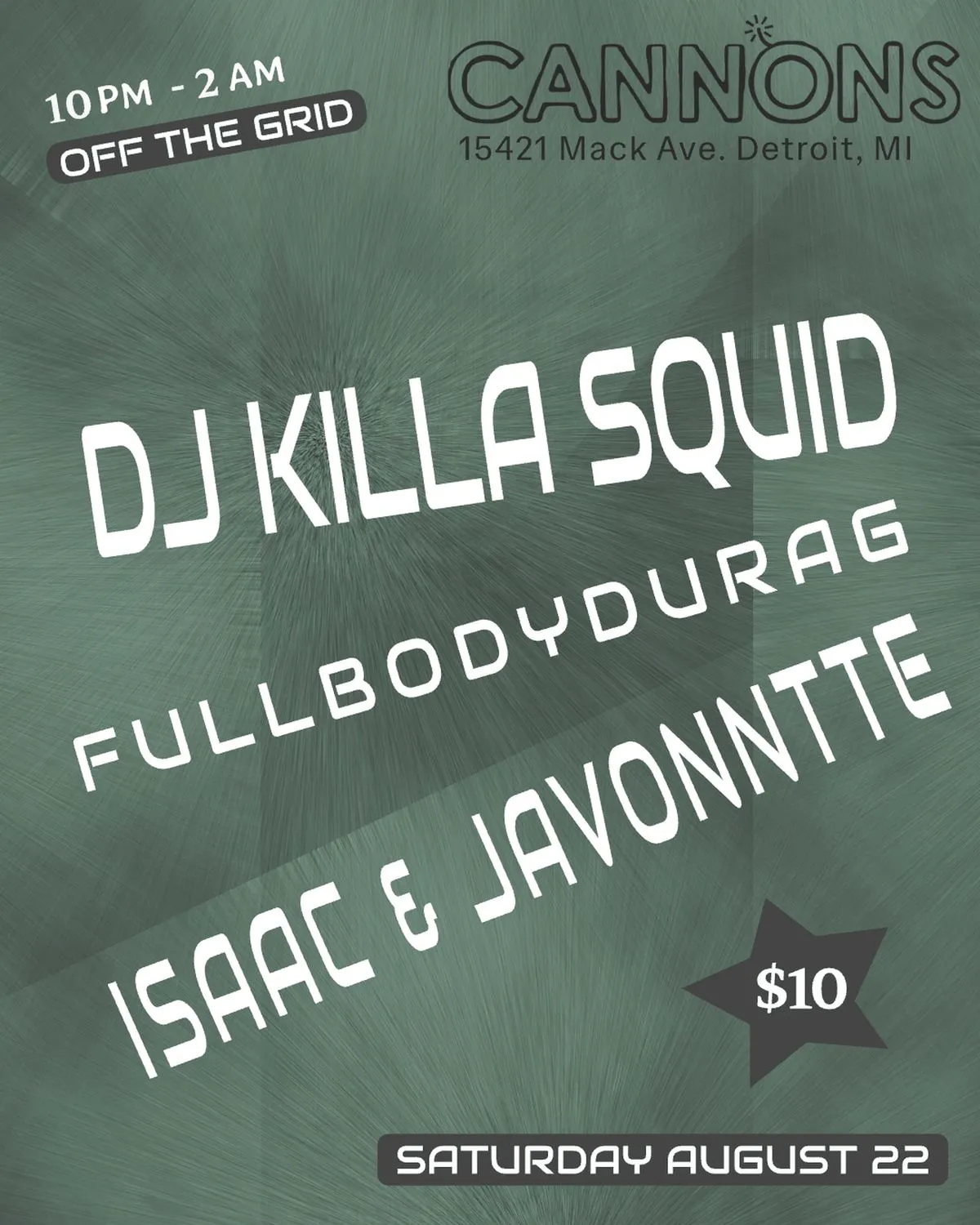 OFF THE GRID: DJ KILLA SQUID, Fullbodydurag, Isaac & Javonntte