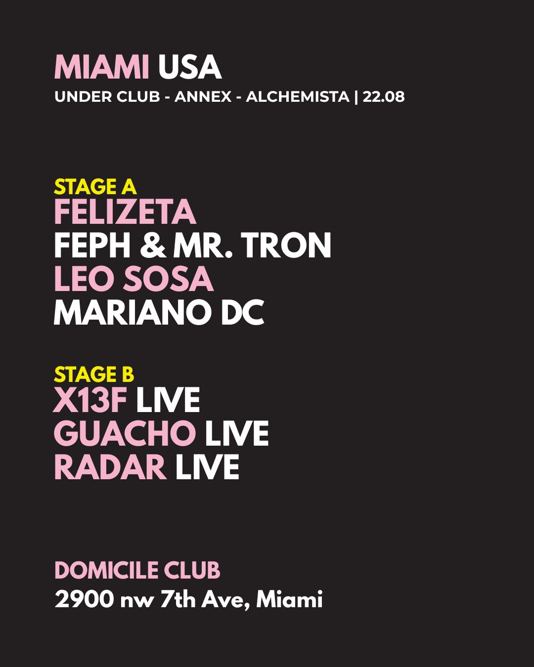 UNDER CLUB • ANNEX