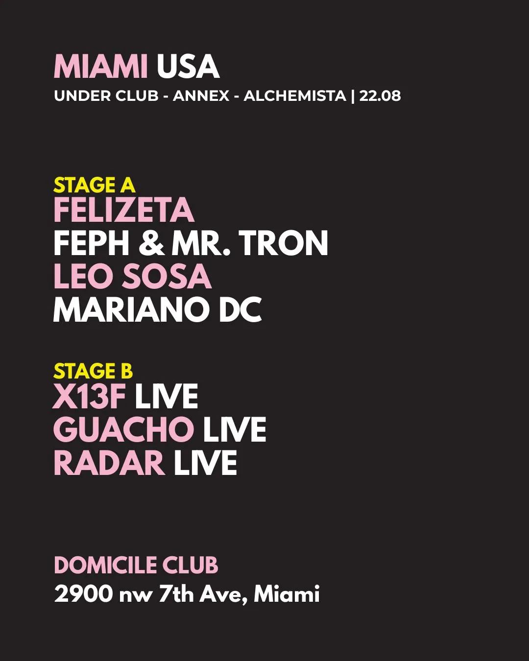 UNDER CLUB • ANNEX