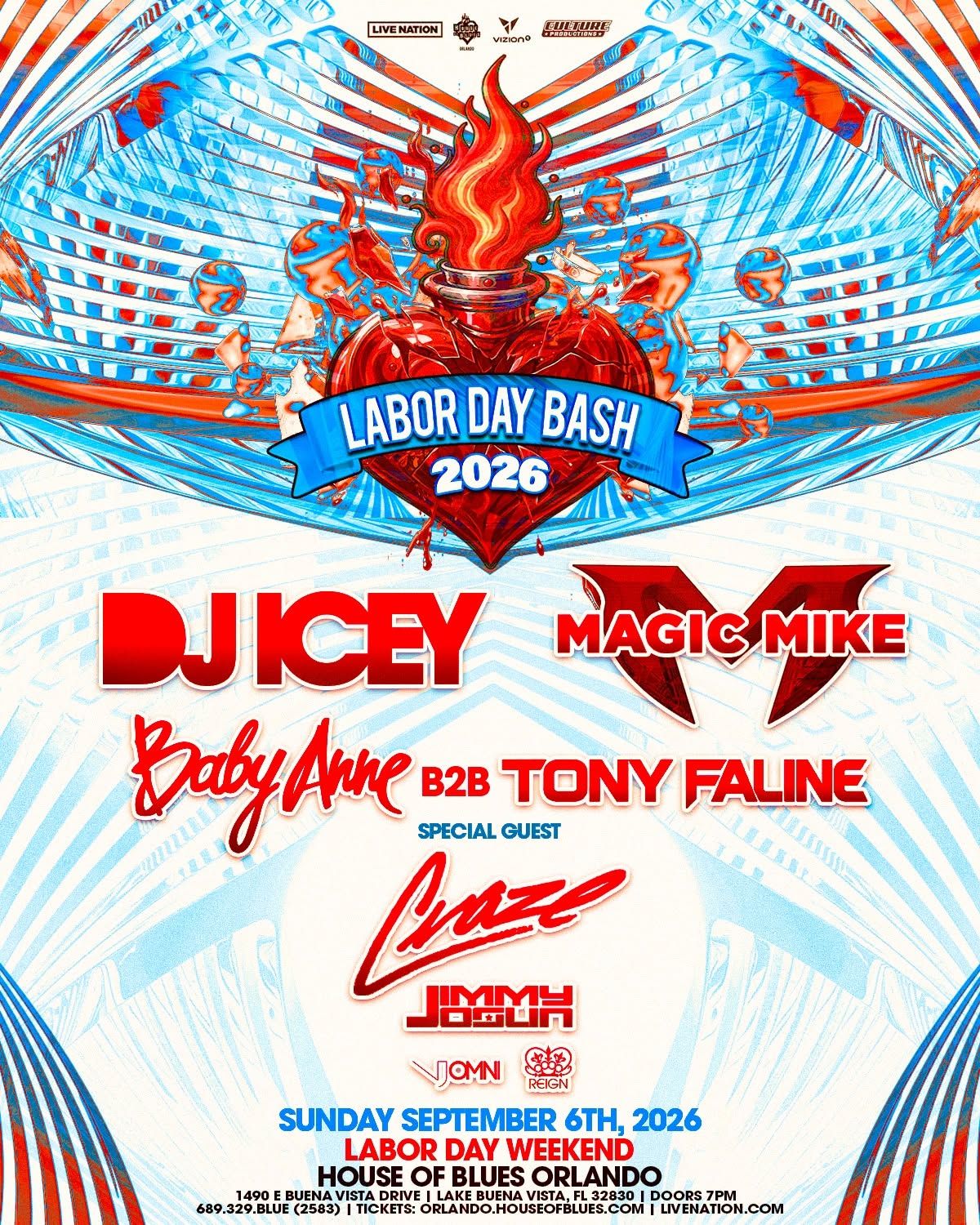 Labor Day Bash Ft. DJ Icey, DJ Magic Mike, DJ Craze, Baby Anne