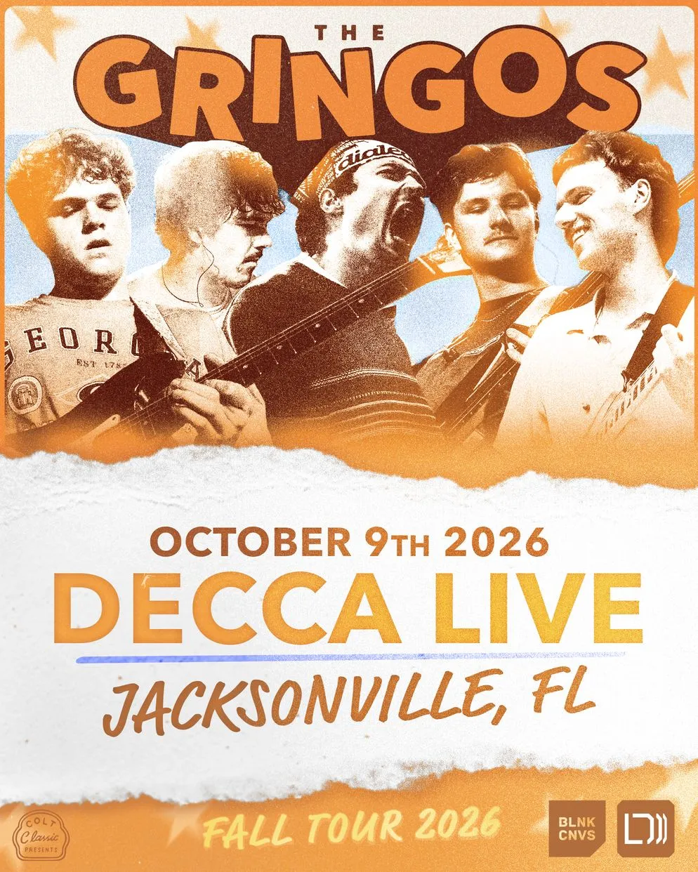 The Gringos' Fall 2026 Tour