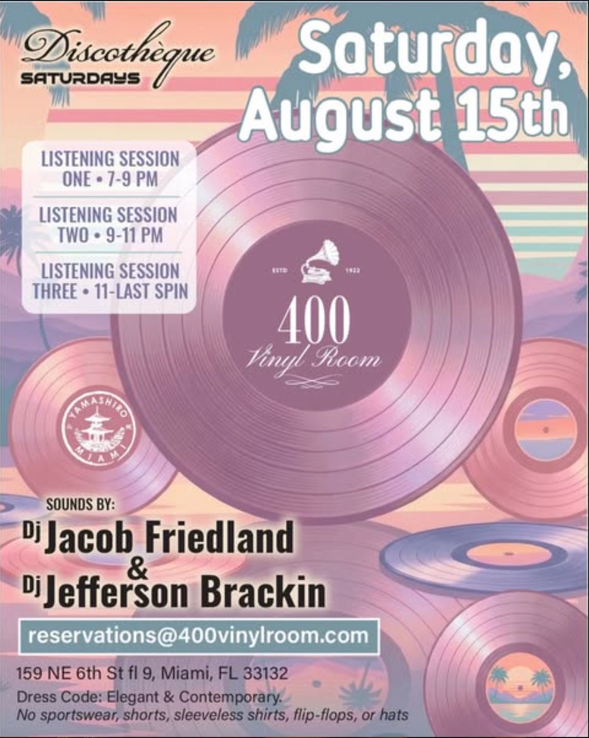 Discotheque Saturdays