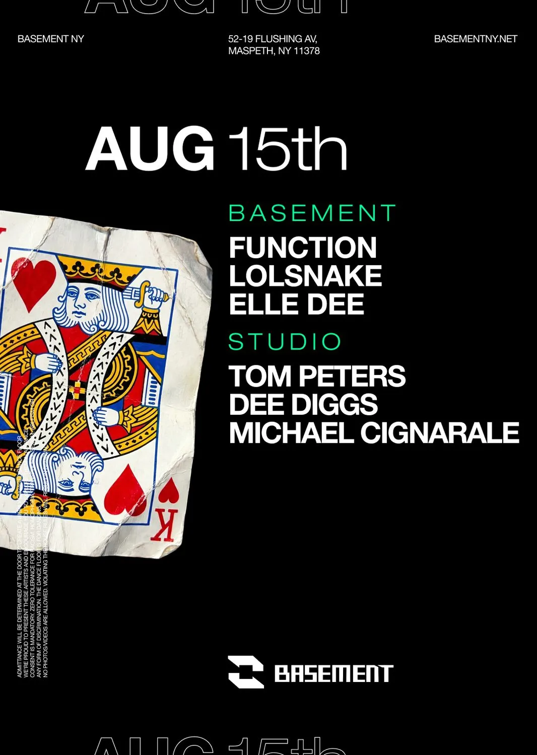 Function / LOLSNAKE / Elle Dee / Tom Peters / Dee Diggs / Michael Cignarale