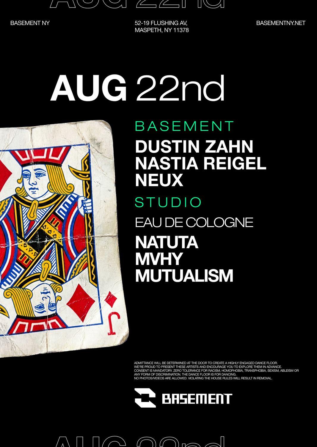 Dustin Zahn / Nastia Reigel / NEUX / / Eau De Cologne: Natuta / MVHY / Mutualism