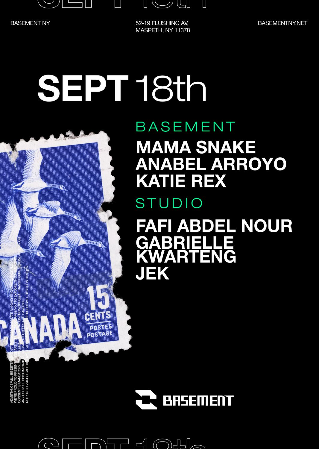 Mama Snake / Anabel Arroyo / Katie Rex / Fafi Abdel Nour / Gabrielle Kwarteng / Jek