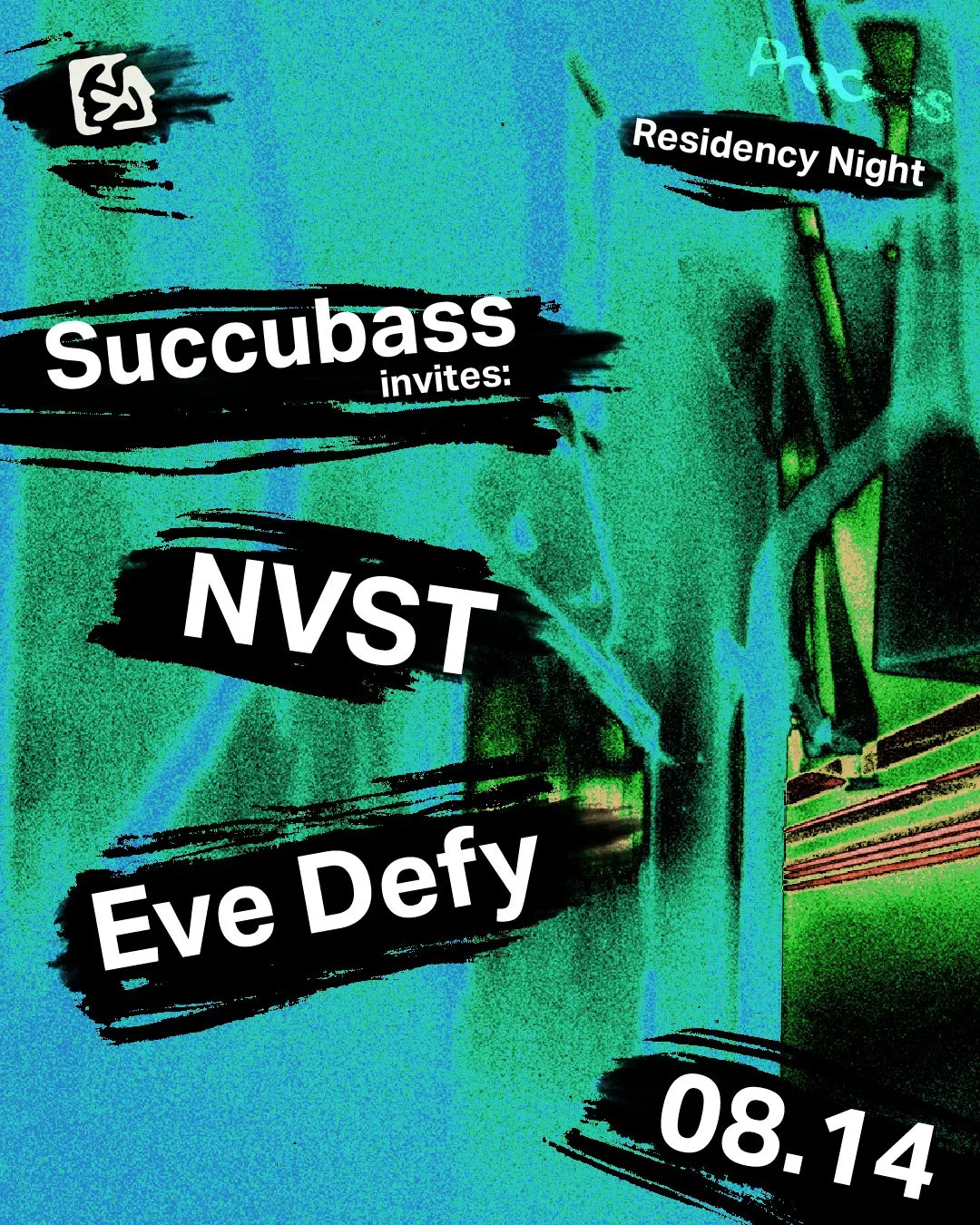 Process Residency Night - Succubass Summons: NVST, Eve Defy