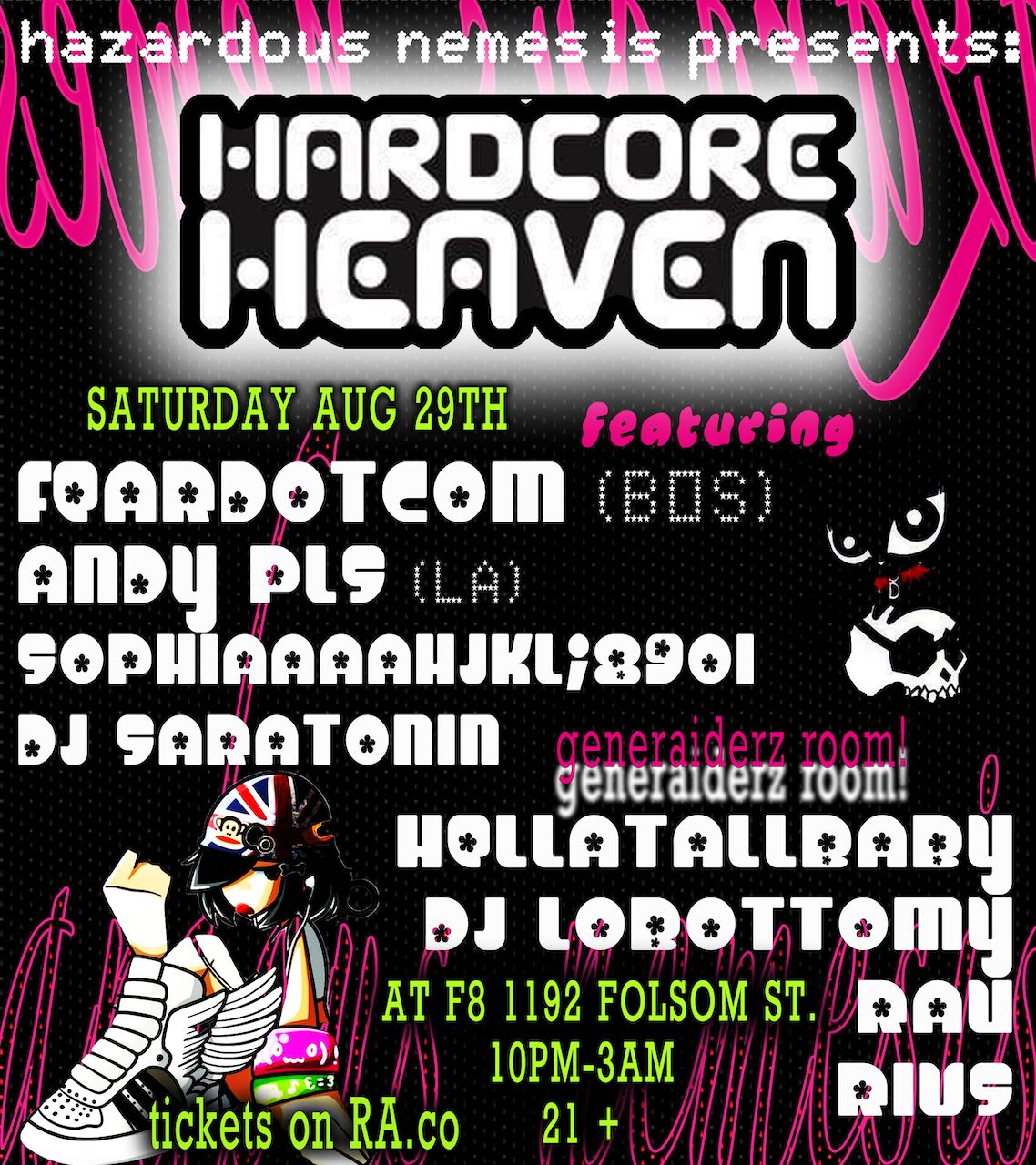 Hazardous Nemesis PRESENTS: HARDCORE HEAVEN FT. Feardotcom, andy pls, Sophiaaaahjkl;8901, etc