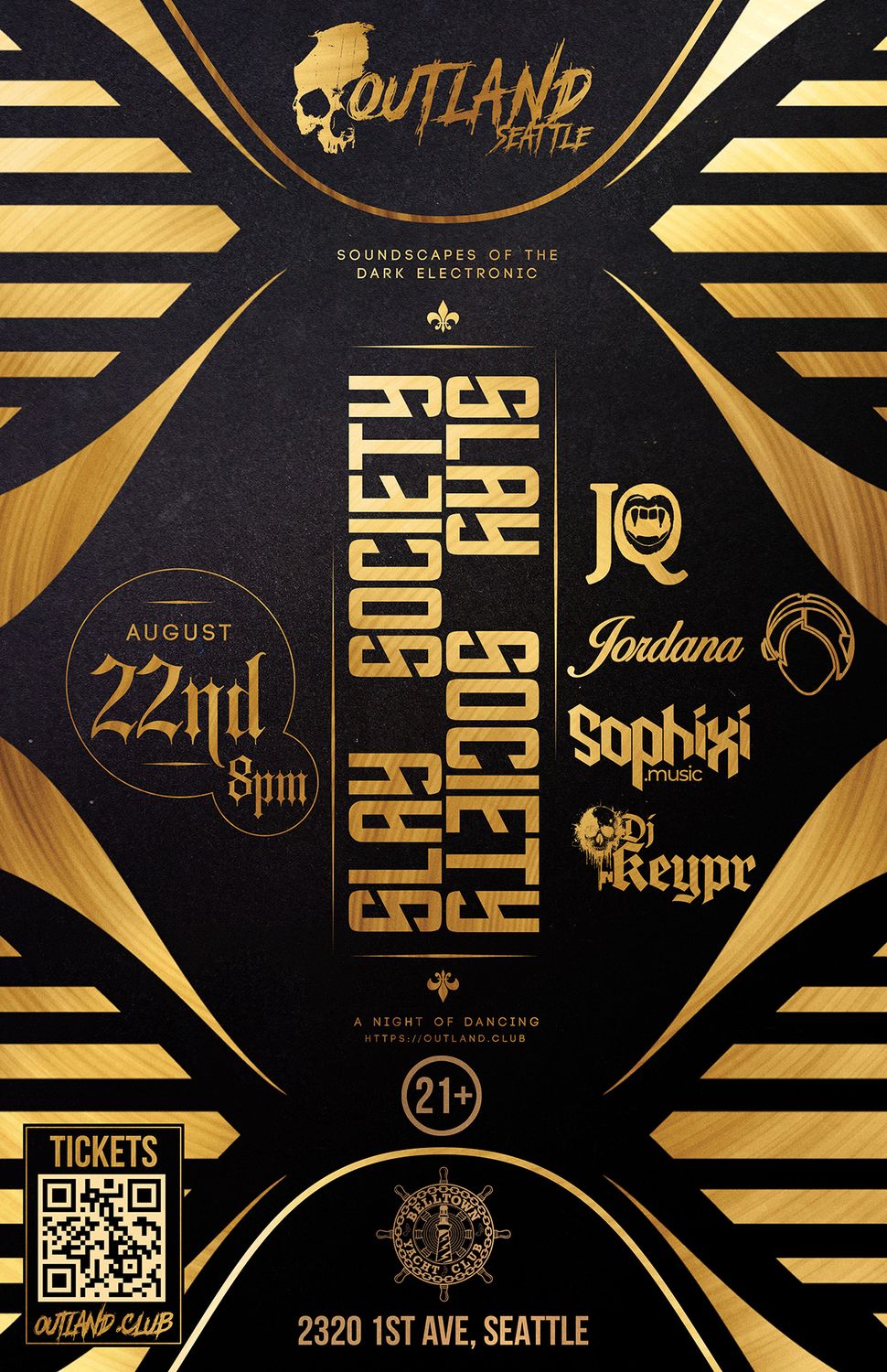 OUTLAND: Slay Society Goth/Industrial/Dark Techno/DnB Dance Night