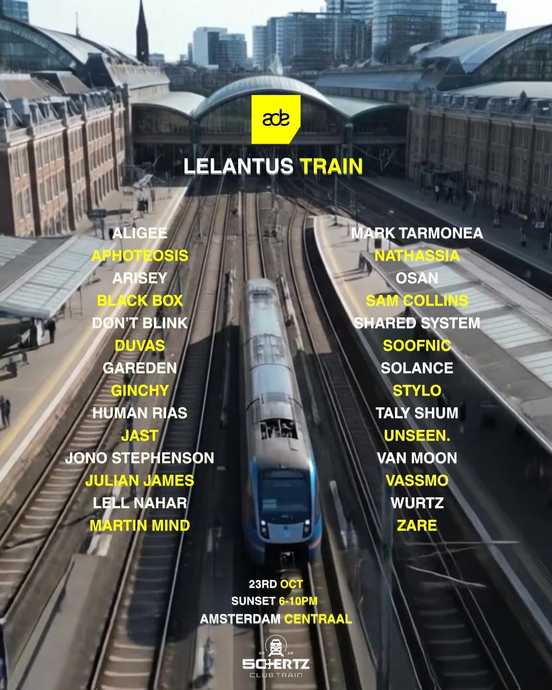 Lelantus ADE TRAIN - Sunset Experience [LAST 30 TICKETS]