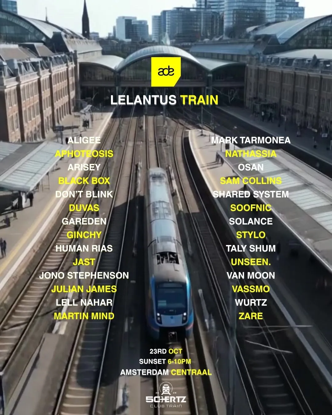 Lelantus ADE TRAIN - Sunset Experience [LAST 30 TICKETS]