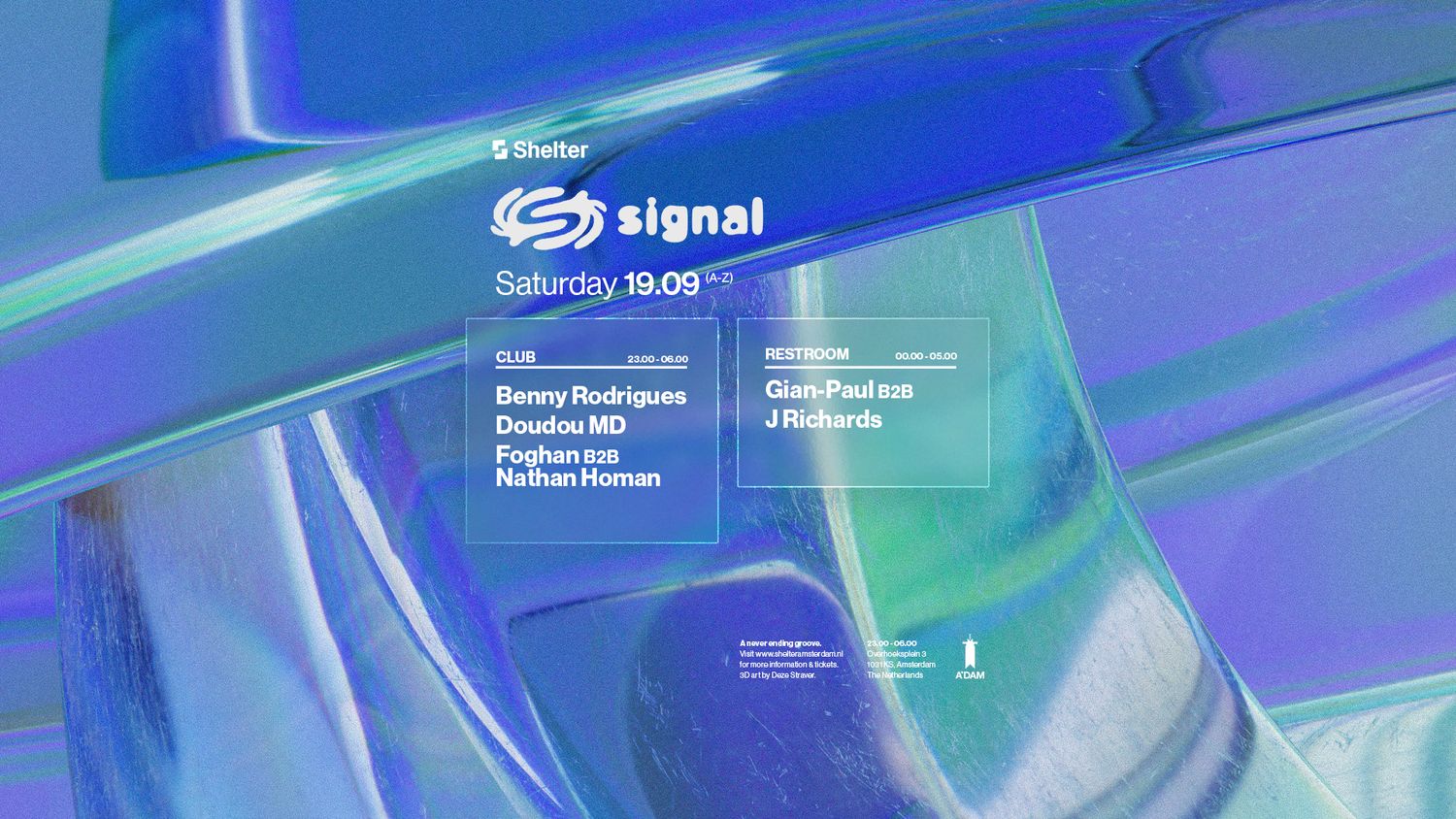 Shelter presents: Signal NYC - Benny Rodrigues, Doudou MD