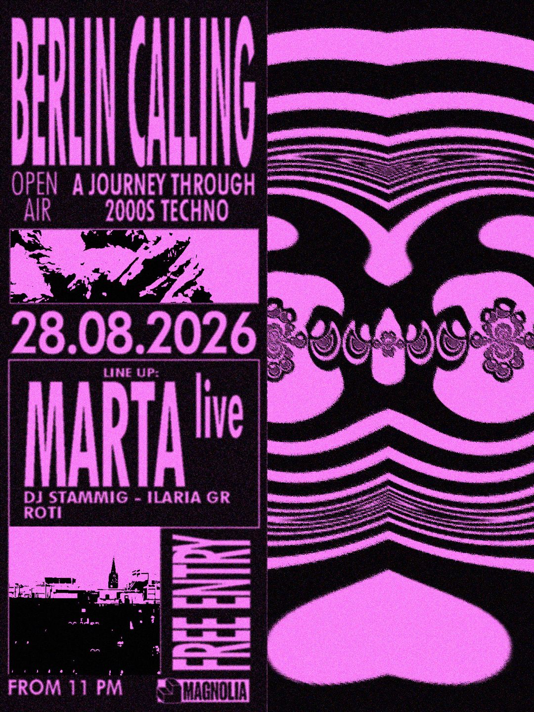 Berlin Calling - A Journey Through 2000s Techno with marta live, Ilaria Gr & Dj Stammig