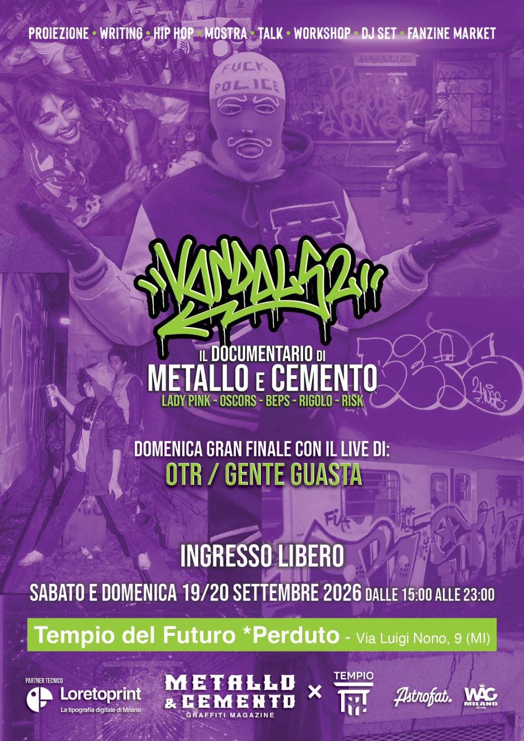 VANDALS 2: Metallo e Cemento presenta OTR / GENTE GUASTA