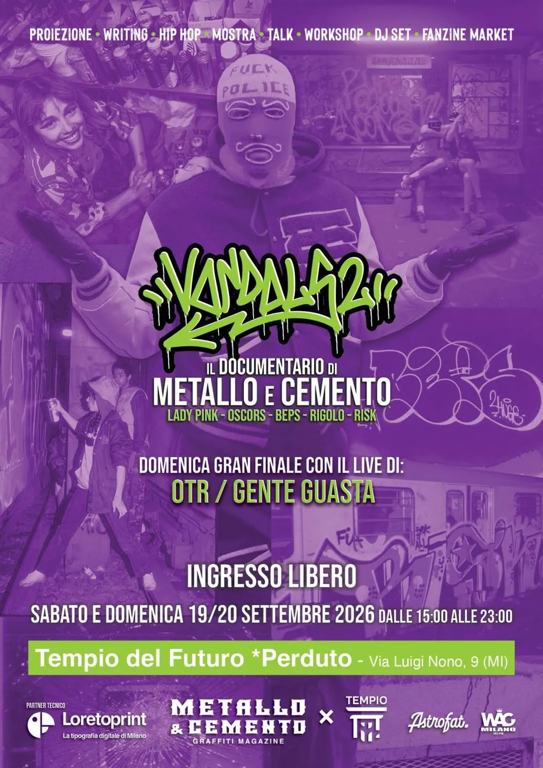 VANDALS 2: Metallo e Cemento presenta OTR / GENTE GUASTA